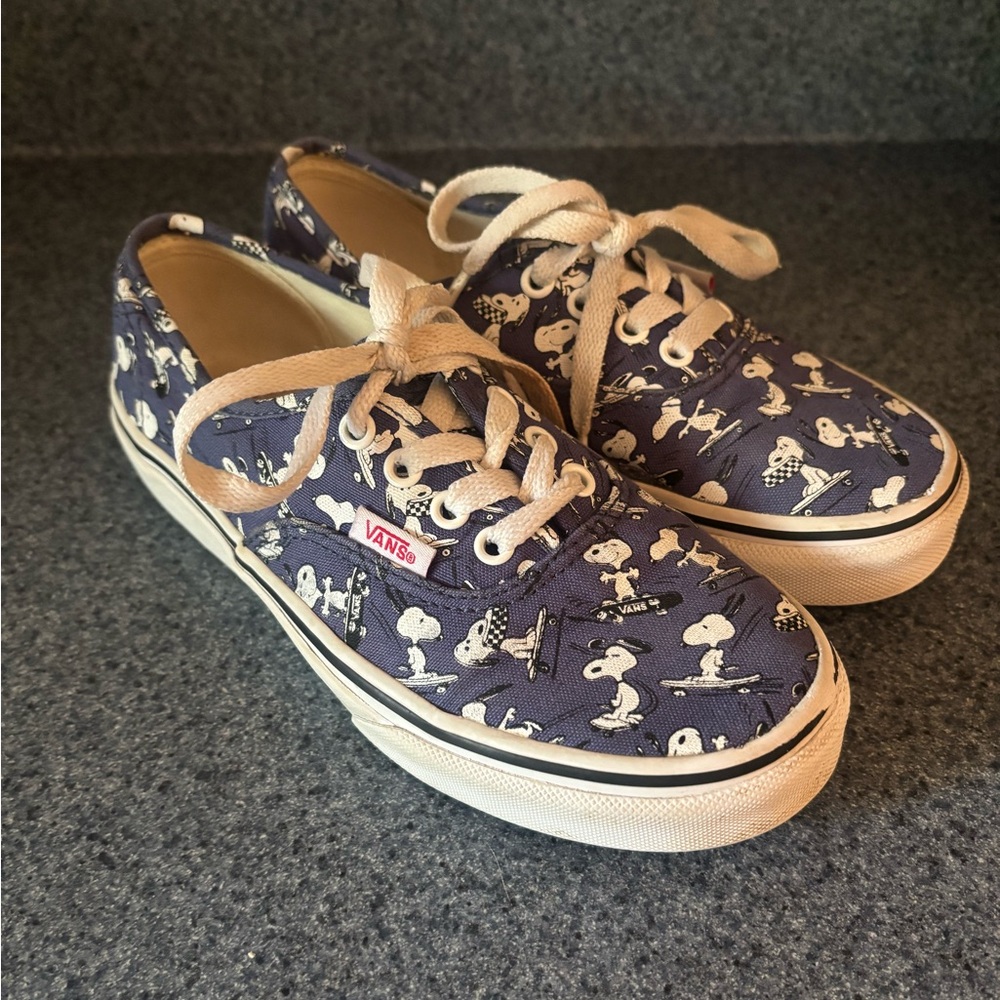 Vans Kids Navy Snoopy Sneakers
